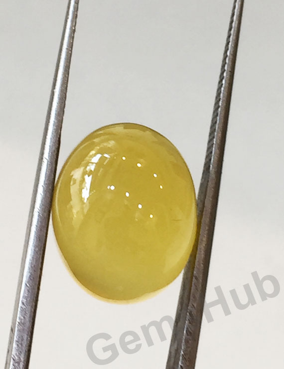 Natural Certified Yellow Hakik Stone, weight - 10.04 ct